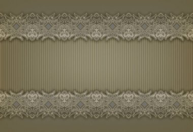 Süslü kenarlıklı zarif geçmişe dönük arkaplan.