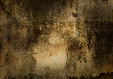 Arkaplan tasarımı için hasarlı grunge kahverengi beton duvar dokusu.