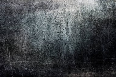 Arkaplan tasarımı için hasarlı koyu beton duvar dokusu.