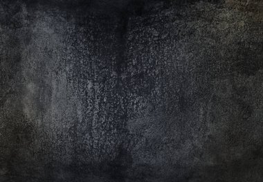 Arkaplan tasarımı için hasarlı koyu beton duvar dokusu.