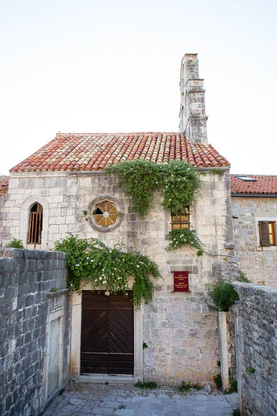 Bardzo Piękne Stare Miasto Budva Czarnogóra Ciekawe Stare Domy Bardzo — Zdjęcie stockowe