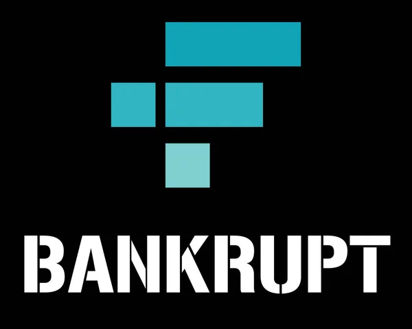 FTX borsası iflas etti. Kripto borsasının çökmesi. Metinli FTT Token sembolü şifreli para birimi logosu. Bozuk para simgesi izole edildi. Vektör çizimi. Dünya örgütünün tasfiye edilmesi