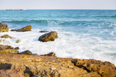 Taşlı deniz sahil Bulgaristan-güneş, deniz, plaj