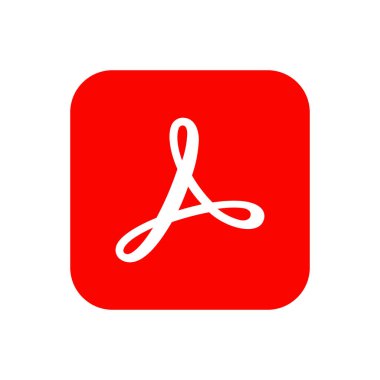 Kyiv, Ukrayna - 13 Haziran 2023: Adobe Acrobat Reader mobil uygulama simgesi