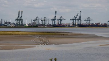 Antwerp Liman Kapısı Büyük Avrupa limanı Ticaret ve Lojistik Desteği.