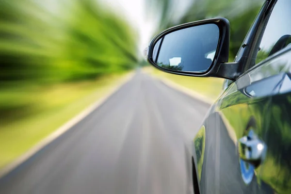 Car Country Road Motion Blur Background Stock Image