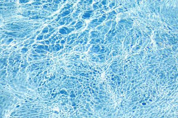 Blauw Zwembadwater Met Zonreflecties Zwembad Water Achtergrond — Stockfoto