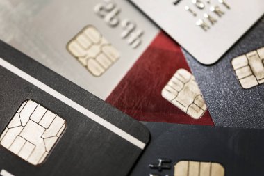 Kredi kartlarını kapat. Kredi kartı ödeme kavramı.