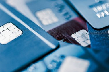 Kredi kartlarını kapat. Kredi kartı ödeme kavramı.