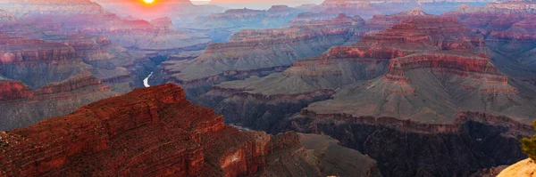 Άποψη Του Εθνικού Πάρκου Grand Canyon Στην Αριζόνα Ηνωμένες Πολιτείες — Φωτογραφία Αρχείου