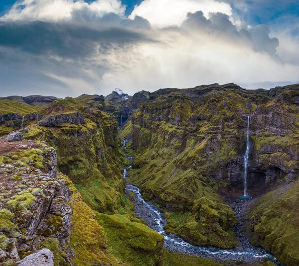 Прекрасний Осінній Каньйон Млагліфур Ісландія Він Розташований Недалеко Від Кільцевої — стокове фото