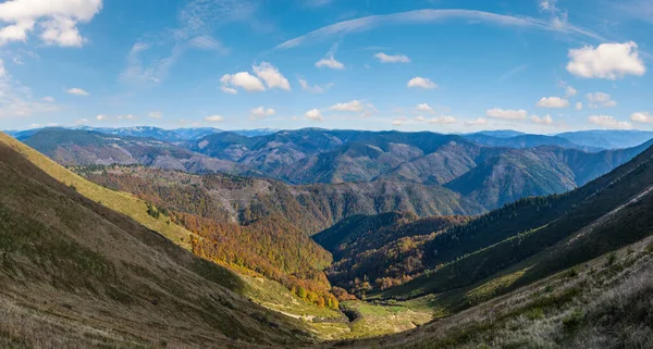 Podzimní Ráno Karpatské Hory Klidné Malebné Scény Ukrajina — Stock fotografie