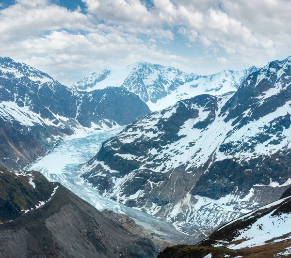Letní Pohled Kaunertaler Gletscher Rakousko Tyrolsko — Stock fotografie