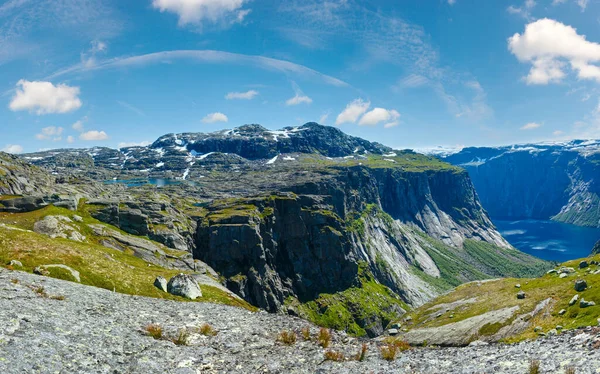 Ringedalsvatnet Sjön Sommaren Landskap Norge Panorama — Stockfoto
