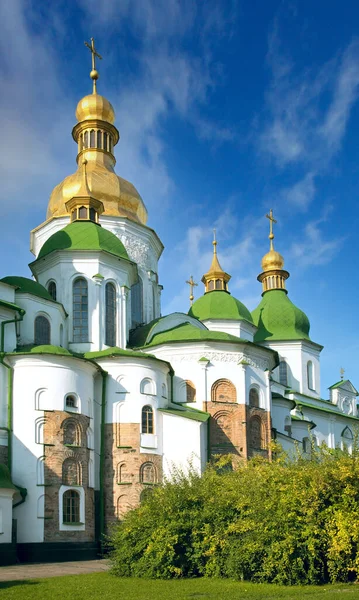 Morgon Saint Sophia Cathedral Kyrka Byggnad Utsikt Kiev Centrum Ukraina — Stockfoto