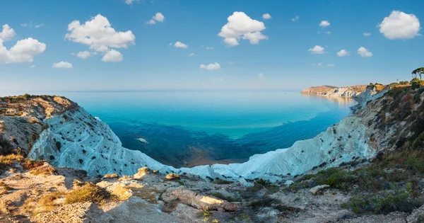 White Cliff Called Scala Dei Turchi Sicily Agrigento Italy Morning — Stock Photo, Image