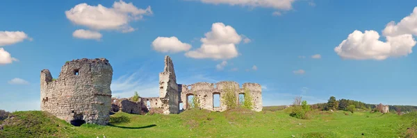 Spring View Sydoriv Castle Ruins Built 1640S Sydoriv Village Located — Stock Photo, Image