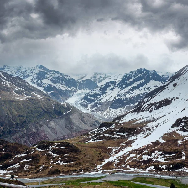 Summer Overcast View Kaunertal Gletscher Austria Tirol — Stok fotoğraf