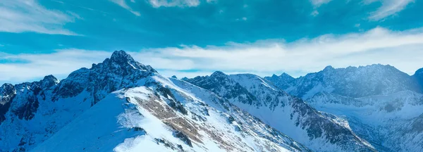 Winter Bergpanorama Kasprowy Wierch Westelijke Tatra Polen — Stockfoto