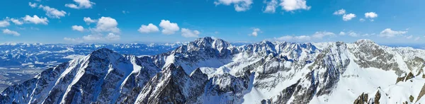Ochtend Winter Xesco Bovenaanzicht Panorama — Stockfoto