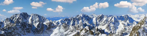 Ochtend Winter Xesco Bovenaanzicht Panorama — Stockfoto