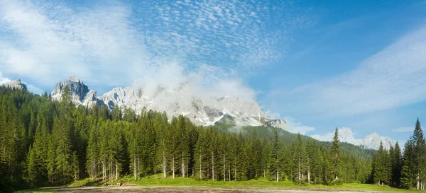 Rolig Sommer Italiensk Dolomitterne Bjerg Panorama Udsigt - Stock-foto
