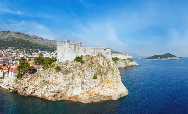 Famous Dubrovnik Old Town Summer Panorama Croatia All People Unrecognizable — Stock Photo, Image
