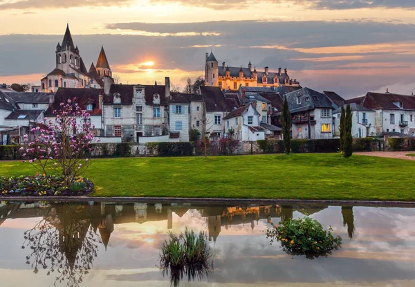 Ciudad Real Loches Francia Vista Primavera Fue Construido Siglo —  Fotos de Stock