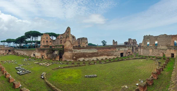 Ruins Hippodrome Stadium Domitian Palatine Hill Rome Italy People Unrecognizable — Stok fotoğraf