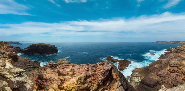 Vista Costa Atlântica Rochosa Verão Oeste Algarve Aljezur Costa Vicentina — Fotografia de Stock