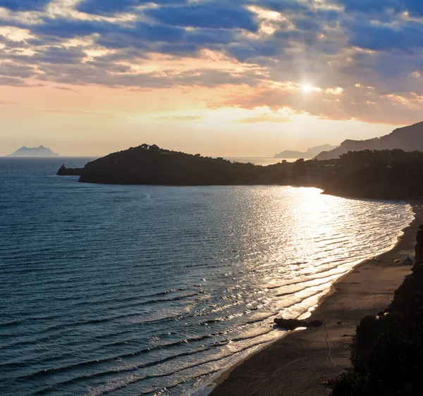 Gaeta Sea Beach Evening Sunset View Province Latina Lazio Central — Stock Photo, Image