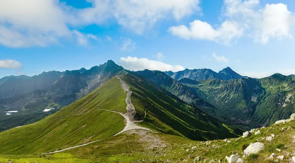 Tatra Mountain Poland View Valley Gasienicowa Group Glacial Lakes Swinica — Stock Photo, Image