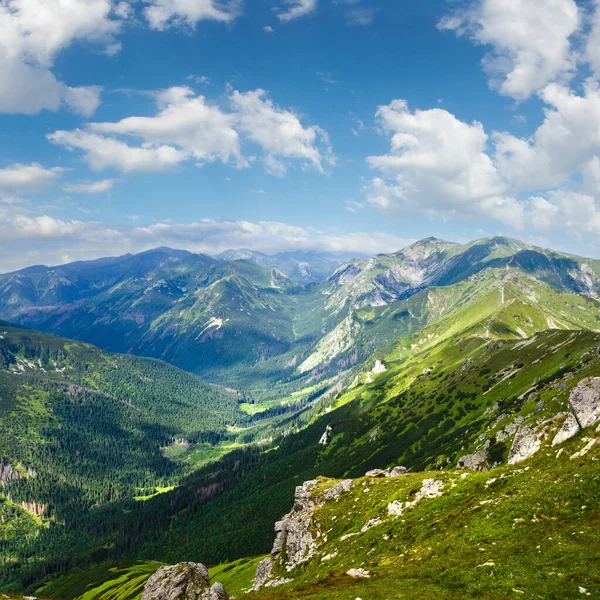 カスプロヴィ ヴィェルフ山マウントからタトラ山 ポーランド ビュー — ストック写真