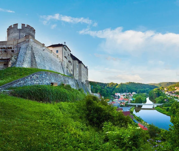 Abend Historische Mittelalterliche Burg Sternberk Der Tschechischen Republik Mittelböhmen Der — Stockfoto