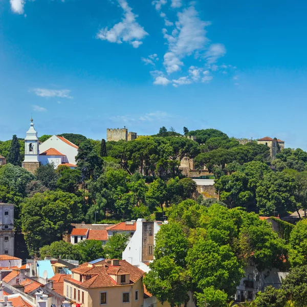 Summer Lisbon Cityscape Monastery Roof Portugal — Stock Photo, Image