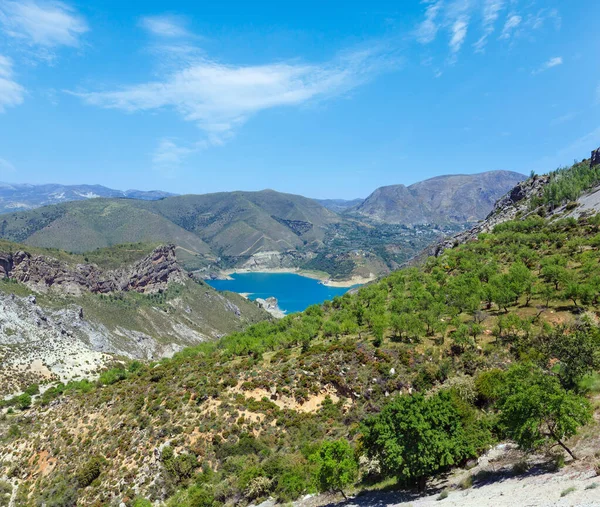 Lago Azul Parque Nacional Serra Nevada Perto Granada Espanha Verão — Fotografia de Stock