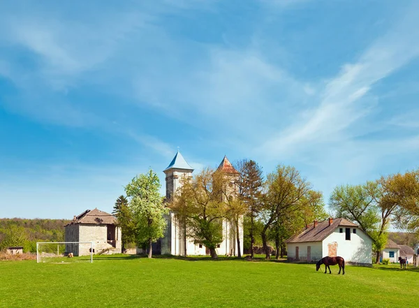 Kościół Zwiastowania Najświętszej Maryi Panny Wieś Sydoriv Tarnopolski Ukraina Zbudowany — Zdjęcie stockowe