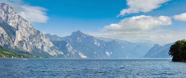 Panorama Lago Traunsee Verano Gmunden Austria — Foto de Stock