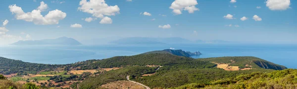 Lefkas Güney Cape Panorama Lefkada Yunanistan Ionian Sea Adası Deniz — Stok fotoğraf