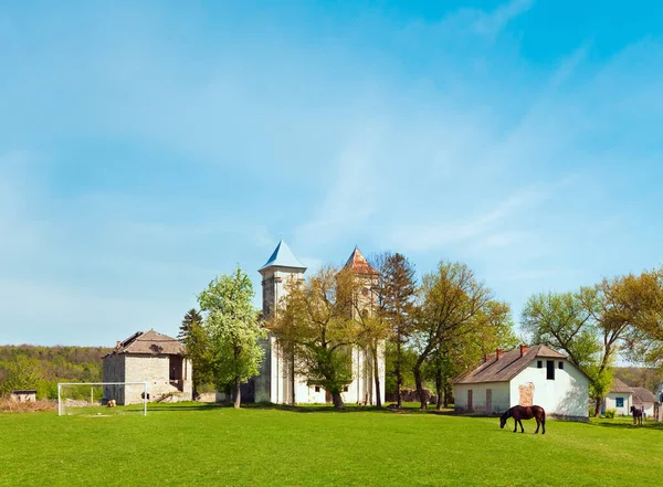 Kościół Zwiastowania Najświętszej Maryi Panny Wieś Sydoriv Tarnopolski Ukraina Zbudowany — Zdjęcie stockowe