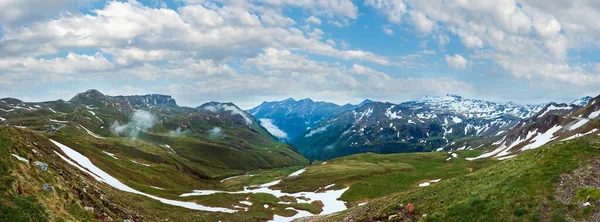 Zomer Alpen Berg Uitzicht Vanaf Hoge Alpenroute Grossglockner — Stockfoto