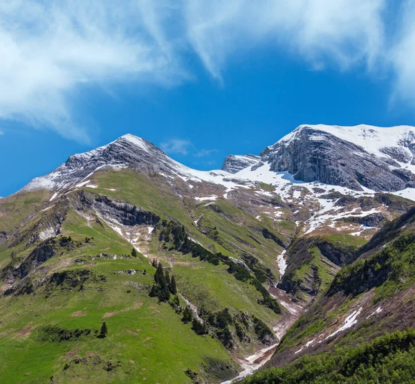 Yaz Alp Dağ Manzarası Warth Vorarlberg Austria — Stok fotoğraf