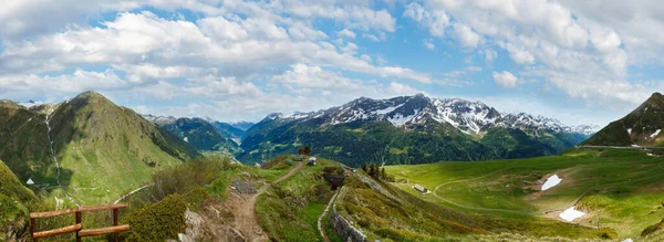 Zomer Alpen Bergpanorama Van Pass Passo Del San Gottardo Zwitserland — Stockfoto