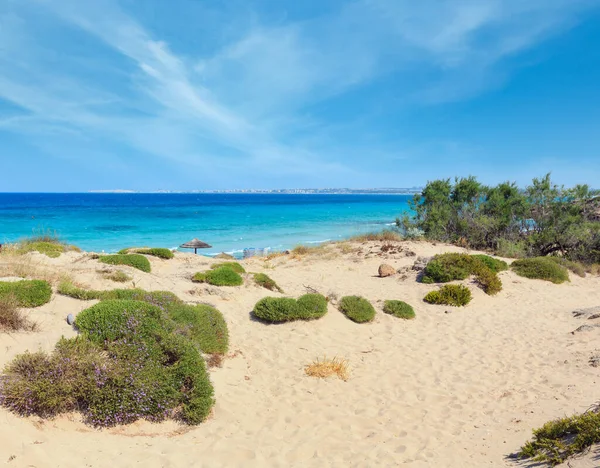 Pintoresca Playa Del Mar Jónico Punta Della Suina Salento Puglia — Foto de Stock