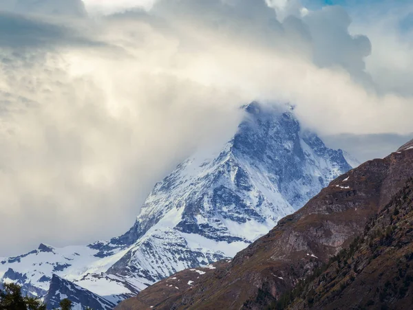 Zomer Uitzicht Matterhorn Berg Alpen Zwitserland Zermatt — Stockfoto