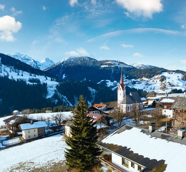Horská Obec Liesing Lesachtal Korutany Východní Tyrolsko Hranici Rakousko — Stock fotografie