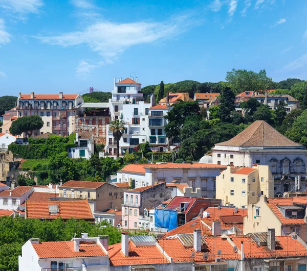 夏季里斯本城市景观 查看从修道院屋顶 葡萄牙 — 图库照片