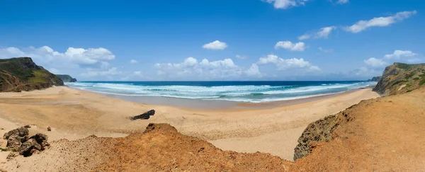 Пляж Summer Cordoama Алгарве Португалия Панорама Высоким Разрешением — стоковое фото