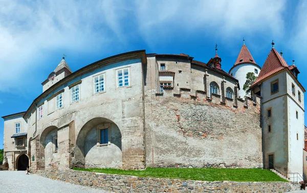 Историческая Средневековая Панорама Замка Кривоклат Чехия Центральная Чехия Недалеко Праги — стоковое фото