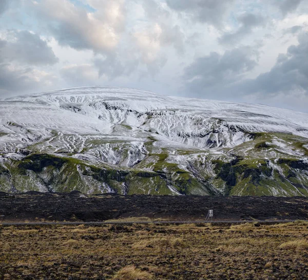 Αλλαγή Εποχής Στα Νότια Χάιλαντς Της Ισλανδίας Πολύχρωμα Βουνά Landmannalaugar — Φωτογραφία Αρχείου